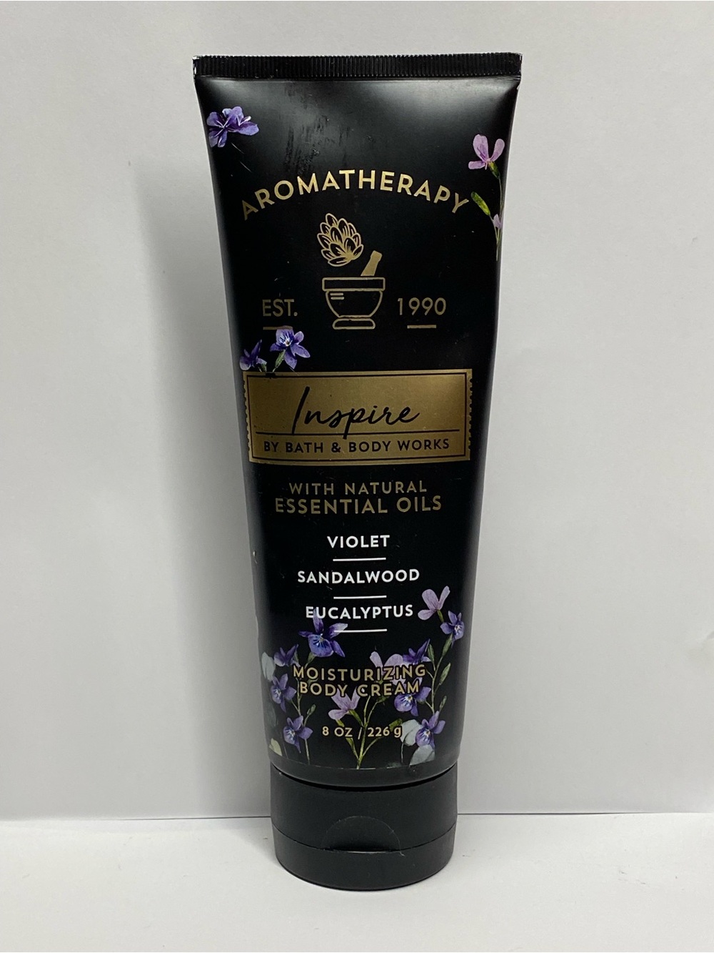 Bath & Body Works Inspire Violet Sandalwood Eucalyptus Body Cream Retired